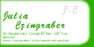 julia czingraber business card